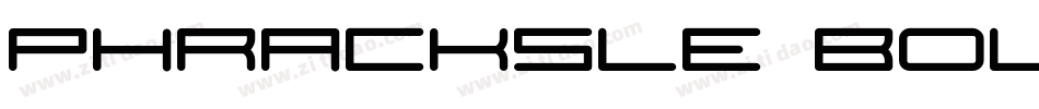 PhrackSle Bold字体转换